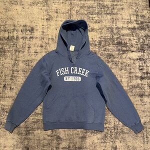 Jerzees Blue Fish Creek Hoodie